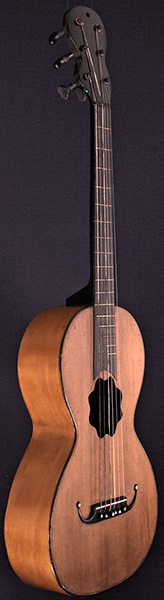 Early Musical Instruments part of the Bruderlin Collection, antique Romantic Guitar by Maret ain dated 1848