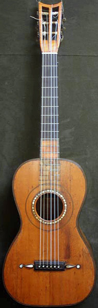 Early Musical Instruments part of the Bruderlin Collection, antique Romantic Guitar by Panormo 1828 for Huerta