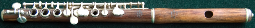 Early Musical Instruments, antique rosewood Piccolo by Louis Lot