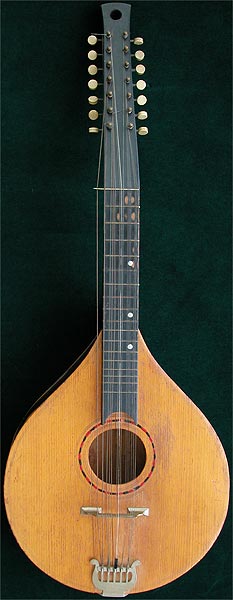 Early Musical Instruments, antique Thuringer Wald Zither or Cittern by Th. Heym