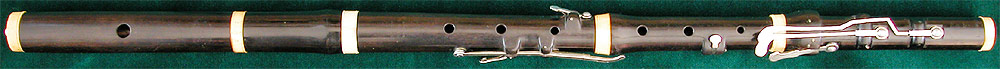 Early Musical Instruments, antique ebony Flute by Button & Whitaker