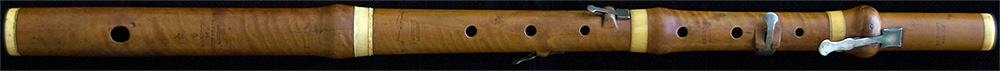 Early Musical Instruments, antique boxwood Flute by C.Gerock