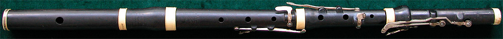 Early Musical Instruments, antique ebony Flute by W. Henry Potter