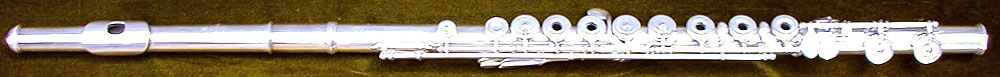 Early Musical Instruments, antique silver Flute by Bonneville