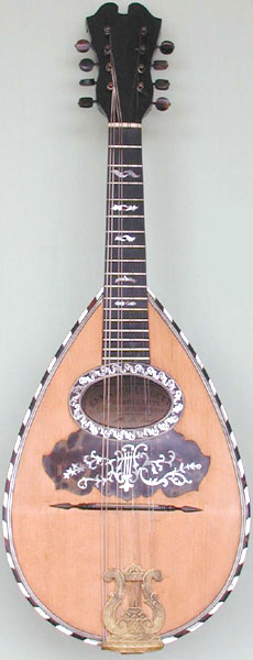 Early Musical Instruments, antique Mandolin by Gennaro Lingetti