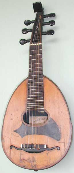 Early Musical Instruments, antique Mandolin by Carlo Albertini