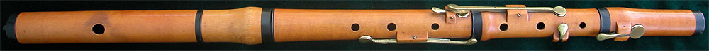 Early Musical Instruments, antique bone mounted boxwood Flute