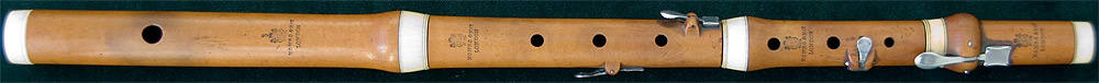 Early Musical Instruments, antique boxwood Flute by Monro & May