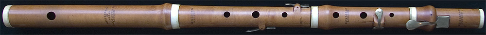 Early Musical Instruments, antique boxwood Flute by Metzler & Co.