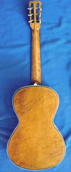 Early Musical Instruments part of the Bruderlin Collection, antique French Romantic Guitar by Boulanger dated 1840