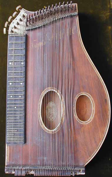 Early Musical Instruments, antique Konzertzither, Concert Cittern by Herman Trapp