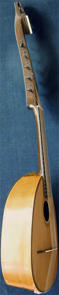 Early Musical Instruments part of the Bruderlin Collection, antique Arch Cittern, Theorbenzister by Anonymous around 1790