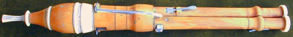 Early Musical Instruments, antique ivory mounted boxwood Flageolet by Bainbridge