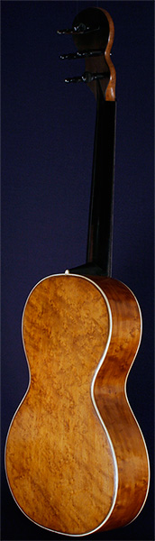 Early Musical Instruments part of the Bruderlin Collection, antique Romantic Guitar by Mougeot around 1840
