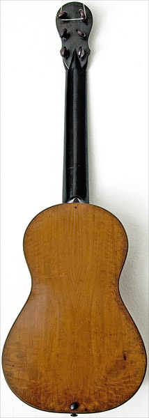 Early Musical Instruments part of the Bruderlin Collection, antique Romantic Double Top Guitar 1840s