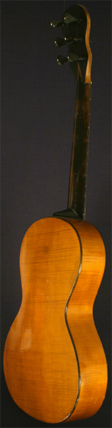 Early Musical Instruments part of the Bruderlin Collection, antique Romantic Guitar by F. Roudhloff -  Mauchand from around 1830