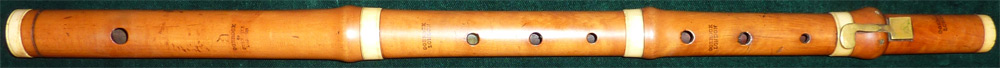 Early Musical Instruments, antique boxwood Flute by Gerock