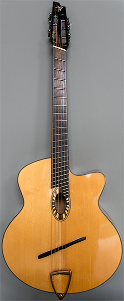 Early Musical Instruments, Baritone Guitar by Allan Beardsell - Multiscale Archtop model