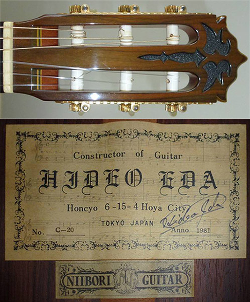Early Musical Instruments, Classical Guitar by Hideo Ida, model C-20